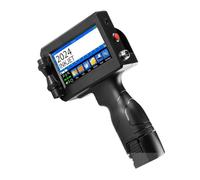 JCKJWL Impresora de inyección de Tinta portátil de 12,7/25,4 mm con Cartucho de Secado rápido Compatible con 25 Idiomas Impresión multiformato(1 Cartridge-25.4mm)