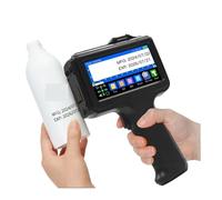 JCKJWL Impresora de inyección de Tinta portátil E19 de 12,7 mm con Texto sin cifrar, código de Barras QR, número de Lote, Logotipo, Fecha y Etiquetas. Impresión multiformato(with 2 Ink)