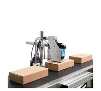 JCKJWL Impresora de inyección de Tinta sin Pantalla en línea de un Solo Cabezal de 12,7/25,4 MM for máquina de impresión automática de Texto/Fecha Codificación Multifuncional (One 25.4 Head 3 Ink)