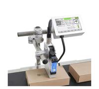 JCKJWL Impresora de inyección de Tinta térmica en línea de 25,4mm con máquina de codificación de Pantalla de 5 Pulgadas for Texto/código QR Codificación Multifuncional (25.4mm with 2 Ink)