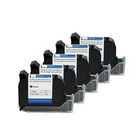 JCKJWL Impresora de inyección de Tinta térmica portátil de 12,7mm, Cartucho de Tinta solvente de Secado rápido, Impresora portátil sin cifrar, Tinta Negra Impresión multiformato(5PCS)