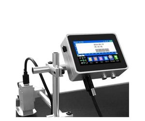 JCKJWL Impresora en línea 150Plus, Impresora de inyección de Tinta Industrial de 12,7/25,4 MM for código de Barras QR, número de Lote, Imagen Codificación Multifuncional (12.7mm Without Ink)