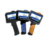 JCKJWL Impresora portátil Multicolor E19 de 12,7 mm con Cuerpo Completamente Cerrado, Texto, código de Barras QR, número de Lote, Logotipo, Fecha y Etiquetas. Impresión multiformato(Orange)