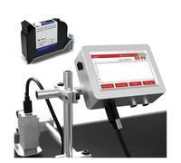 JCKJWL Impresora térmica de inyección de Tinta en línea 150Pro de 12,7 mm con código de Barras QR, número de Lote, Logotipo y Fecha de caducidad. Impresión multiformato(with 1 Ink)