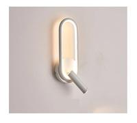 JCKJWL Lámpara de pared con focos Lámpara de lectura minimalista for dormitorio Lámpara de pared interior con fondo creativo y táctil giratorio Flexible(3 Colors,A BLACK_WITH TOUCH SENSOR)