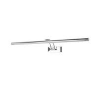 JCKJWL Lámpara de pared LED de 16 W y 20 W, apliques de pared, luz de baño moderna, CA 90-260 V, luz for cuadros, color negro y plateado Flexible(Cool 5500-7000K,SILVER_16W 80CM)