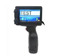 JCKJWL Mini Impresora de inyección de Tinta térmica portátil, 28 Idiomas, 12,7 MM, código de Barras QR, Fecha de caducidad, Etiqueta con Logotipo Impresión multiformato(Printer 1 Cartridge)