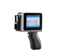 JCKJWL Mini Impresora térmica de inyección de Tinta portátil de Mano con código QR de Barras, Fecha, Logotipo, Etiqueta de caducidad, impresión de 12,7 mm Impresión multiformato(with Handle js12)