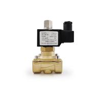 JCKJWL Válvula de Agua eléctrica de latón Normalmente Abierta, DN15, DN20, DN25, 1/4 ", 1/2", 3/4 ", 1", válvula solenoide N/O, for Aire y Aceite Rápido y Sensible(DN15,AC110)