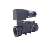 JCKJWL Válvula Solenoide de plástico de 2 vías, 1/2 ", 3/4, Orificio de 1 Pulgada, 15/20/25mm, Cierre Normal, válvula de Agua PP-15/20/25, 10bar Rápido y Sensible(3/4",NBR_DC24V_W11011)