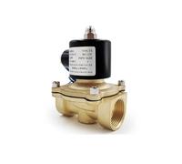 JCKJWL Válvula Solenoide eléctrica de 1/2 "3/4" 1 ", válvula neumática DN15 DN20 DN25 N/C for Agua, Aceite, Aire, 220 CA Rápido y Sensible(1/2")