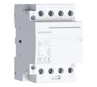 JCLPJBYJI Contactor CA monofásico pequeño for Uso doméstico HCH8-20A, 25A, 32A, 40A, 63A, 100A, 2P, 4P, 230V, contactor Modular, silenciador de riel automático, 1 Unidad(2NC-110V)