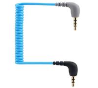 JCMOYUTY SC7 - Cable de conexión de micrófono TRS a TRRS de 3,5 mm para Rode Wireless GO 2 / GO II/ME/PRO/VideoMic, VideoMicro Go to iPhone, Smartphone, Tabletas Cable adaptador de micrófono