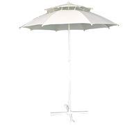JCNAGXY 1.8m/5.9ft Double Round Parasol Umbrella, Octagonal Sun Shade Shelter Foldable UV Protection Waterproof for Beach/Pool/Patio Tent Canopy Tent
