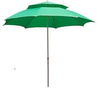 JCNAGXY 2.2m Garden Parasol Double-Layer Sun Umbrella Outdoor Fishing Waterproof & Anti-UV Sunshade Parasols, Polyester Cloth