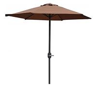 JCNAGXY 2m/6.6ft Small Patio Garden Parasol,Balcony Table Umbrella with Hand Crank,6 Ribs,Outdoor Sun Shade Umbrella Parasol for Backyard,Pool
