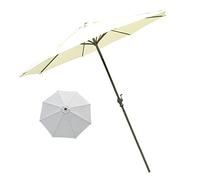 JCNAGXY 9ft Outdoor Patio Umbrella Market Style For Balcony Table Terrace Garden Deck Yard Shade Or Pool Side, 8 Sturdy Ribs & Iron Pole Outdoor Parasol Outdoor Parasols