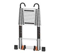 JCNAGXY Escalera Telescópica Escalera Extensible De Grado Industrial para El Hogar/Oficina/Trabajo/Tejados, Escalera Plegable De Retracción Multiusos Portátil, Soporta 150 Kg