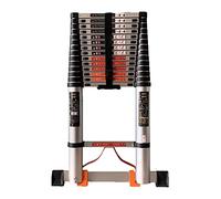 JCNAGXY Escalera telescópica Escalera telescópica portátil, escaleras Verticales Plegables de Aluminio de Alta Resistencia con pie Antideslizante, 7,2/9,8/12,5/15,1/16,4/19/20,3 pies de Altura