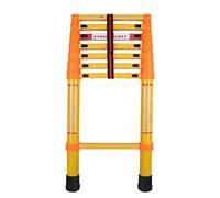 JCNAGXY Escalera telescópica Extensible de Fibra de Vidrio de 2 m/4 m/5 m de Altura, Escalera telescópica no conductora para Mantenimiento de Edificios y áticos del hogar, Carga 150 kg