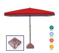 JCNAGXY Garden Parasol Sun Umbrella Patio Sun-Resistant Patio Umbrella with 4 Steel Ribs for Beach Laid-Back Evenings Outdoors Patio Upgrade UV Protection