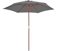 JCNAGXY Garden Patio Umbrella Outdoor Umbrella Sunshade Portable Sunshade Bituminous Wood Pole Home Lawn Outdoor Life