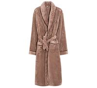 JCNAGXY Hombres Basta de baño Casual Flanela de Invierno Bata Larga Espesa Ropa de sueño Tibia