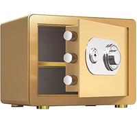 JCNAGXY Key Waterproof Anti-Theft Key Mechanical Cash Can Be Wall Lockers,Steel Anti-Smashing Deposit (Tyrant Gold)