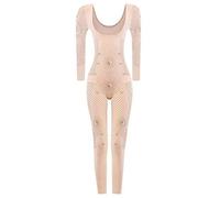 JCNAGXY Long Sleeve Full Body Shaper Bodysuit Long Sleeve Women Postpartum Caffeine Anion Slimming