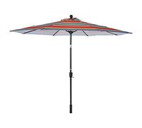 JCNAGXY Outdoor Garden Parasols 10ft / 3.0M Stripe Garden Beach Patio Umbrella Sun Shade Protection UPF 50+, Market Parasol for Balcony, Fishing, Backyard