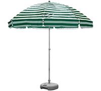 JCNAGXY Outdoor Garden Parasols 8.2Ft Striped Beach Umbrella UV 50+ Portable Outdoor Patio Garden Umbrella Sun Shelter with 8 Sturdy Ribs and Crank
