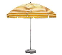JCNAGXY Outdoor Garden Parasols 8.2Ft Striped Beach Umbrella UV 50+ Portable Outdoor Patio Garden Umbrella Sun Shelter with 8 Sturdy Ribs and Crank