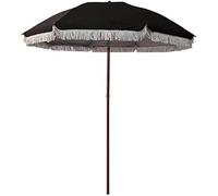 JCNAGXY Outdoor Garden Parasols Tassel Parasol Black Windproof and Rainproof Outdoor Sun Umbrella Courtyard Decorative Umbrellas, For Garden Patio Pool Lawn