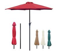 JCNAGXY Outdoor Table Garden Parasol 9Ft/10Ft Outdoor Parasol Umbrella with Crank Market Center Umbrellas Sun Protection with 8 Ribs for Garden, Lawn & Pool