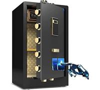 JCNAGXY Safe,Home Safe, Safes Electronic Home Safe Home Office Safe Fingerprint Password Bedside Table Small Practical Anti-Theft Safe Cabinet Safes (Color : Black, Size : 413660cm)