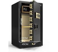 JCNAGXY Safe,Home Safe, Safes Wall Safes Electronic Home Safe with Medium Password Anti-Theft All-Steel Safe Leather Head Office