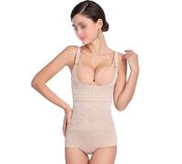 JCNAGXY Slimming, Seamless Underwear Breathable Full Body Shaper Firm Control Bodysuit For Women - Control Hooks Adjustable Removable Shoulder Strap