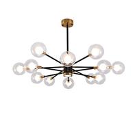 JCNAGXY Sputnik Chandelier g9 Glass Globe Chandelier Post Pendant Lighting Indoor Ceiling Light Fixture for Hallway Bar Kitchen Dining room-12 Lights 104x17cm(41x7inch)