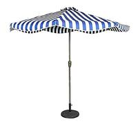 JCNAGXY Sun Parasol Umbrella Garden 9ft/2.7m Outdoor Parasol Patio Striped Umbrella, for Garden, Deck, Backyard and Pool