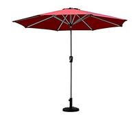 JCNAGXY Sun Parasol Umbrella Garden Outdoor Sun Shade Umbrella for Beach/Pool/Patio/Coffee,2.7m Red Garden Parasol with Crank & Tilt,8 Sturdy Steel Ribs