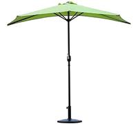 JCNAGXY Sun Parasol Umbrella Garden Parasols 9ft Patio Half Umbrella Wall with 5 Ribs & Crank, Sun Shade for Outdoor Balcony Cafe Door Market Garden Sunshade