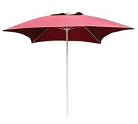 JCNAGXY Sun Parasol Umbrella Garden Parasols Patio Square Patio Garden Table Umbrella, Perfect For Outdoor Yard, Beach Commercial Event Market, Swimming Pool Side, Wine Red, 2m