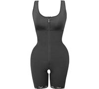 JCNAGXY Womens Body Shaper Butt Lifter Tummy Control Waist Crotchless Slimming Bodysuit with Zipper Thigh Slimme
