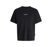 Jcocover Textura Photo tee SS Crew Neck, Negro, S
