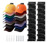 Jcocylse Organizador de Gorras Práctico - Colgador de Gorras con Gancho Adhesivo para Pared | Soporte para Guardar Gorras de Forma Ordenada