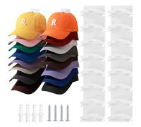 Jcocylse Organizador de Gorras Práctico - Colgador de Gorras con Gancho Adhesivo para Pared | Soporte para Guardar Gorras de Forma Ordenada