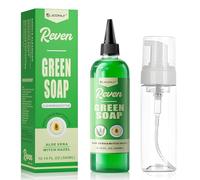 Jconly Green Soap Tattoo 300 ml + Botella de Espuma 200 ml, Jabón Verde Concentrado para Limpieza Previa y Posterior - Fórmula Suave con Proporción 1:8 Fácil de Mezclar