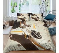 JCOUSDAEO Sci-fi Futuristic Funda Edredon Microfibra de poliéster 3 Piezas Diseño 3D con Cremallera Sci-fi Futuristic Funda de Edredón Incluye Funda de Almohada Lavables for Adultos Single（135x200cm）