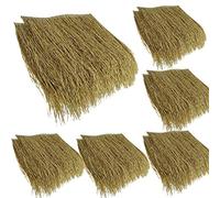 JCPSH 2da Generación Paja Falsa Artificial Techo Fusión En Caliente Más Duraderas,Usarse como Gazebo Jardín Sombrilla Tiki Bar Di Paglia Decorazione(Size:10pcs,Color:Amarillo Ordinario)