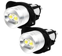 JCSJK 12W Angel Eyes para E90 E91 05-08, 6000K 900lm Blanco LED Halo Faro Luces de Posición, 325i 325xi 328i 328xi 330i 330xi 335i 335xi